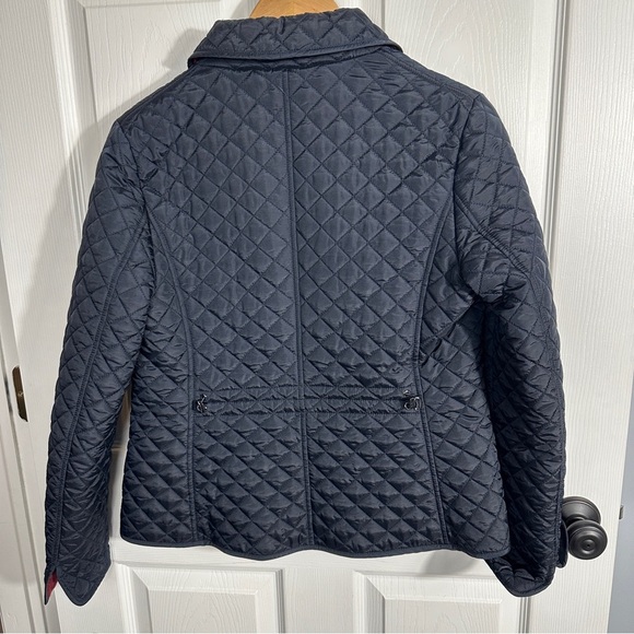 Hobbs London quilted jacket, navy, floral lining, size 6, classic, preppy, fall - Picture 7 of 14
